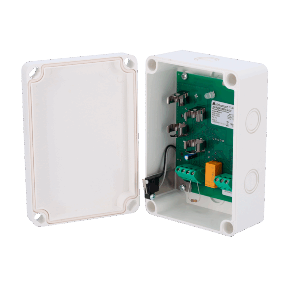 Modulo de rele de salida Advanced - Comunicación inalámbrica bidireccional - Hasta 200m de comunicación - Información de estado de encendido / apagado - Alimentado por bateria de litio y bat. de respaldo - Ajuste automático de frecuencia