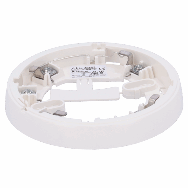 Base Estandar - Compatible con la serie AXIS de Advanced - Necesaria para instalación de detector - Perfil bajo - Terminales para cables seguros y confiables