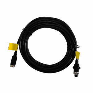 Hikvision - Cable para cámaras AHD - Conector M12 aviación - 4 Pines - Longitud 20m - Hembra - Macho