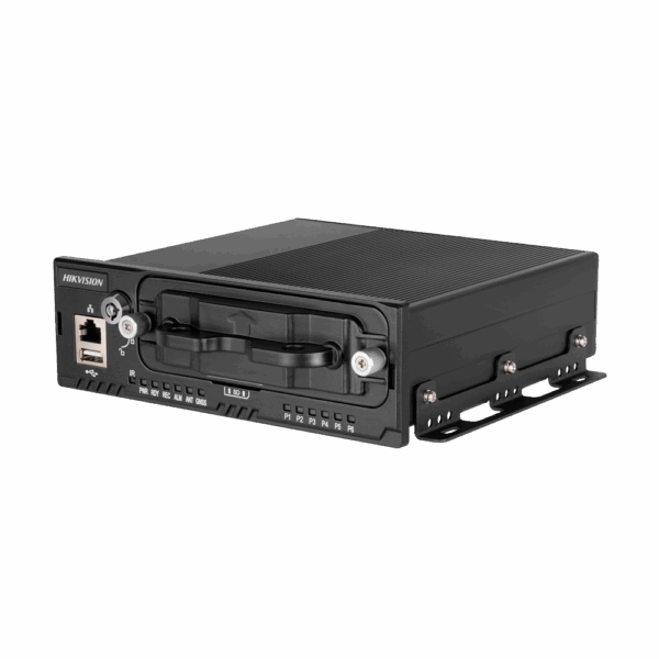 Hikvision - Grabador NVR para embarcar en vehículo - 4 CH IP / Compresión H.265/H.264 - Resolución máxima 1080p - WiFi y 4g | Alarmas - Admite 2 HDD 2.5" | 1 HDD 1 TB incluido