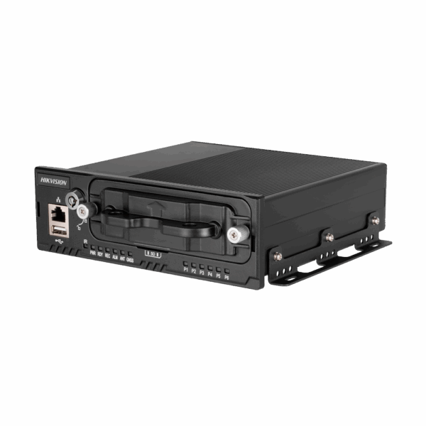 Hikvision - Grabador NVR para embarcar en vehículo - 4 CH IP / Compresión H.265/H.264 - Resolución máxima 1080p - WiFi y 4g | Alarmas - Admite 2 HDD 2.5"