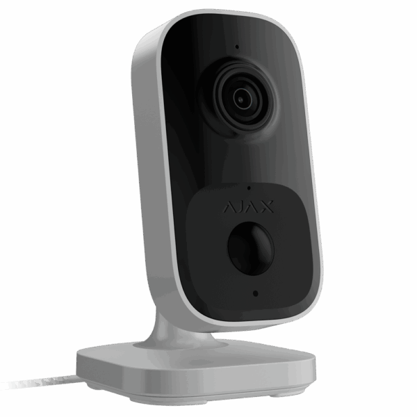 Cámara Cube IP 4 Mp - Detección de objetos por IA - IR 8 m / Detección PIR hasta 4 m - Audio bidireccional con cancelación de ruido - Wi-Fi 2.4 GHz con respaldo Jeweller/Wings - Color blanco