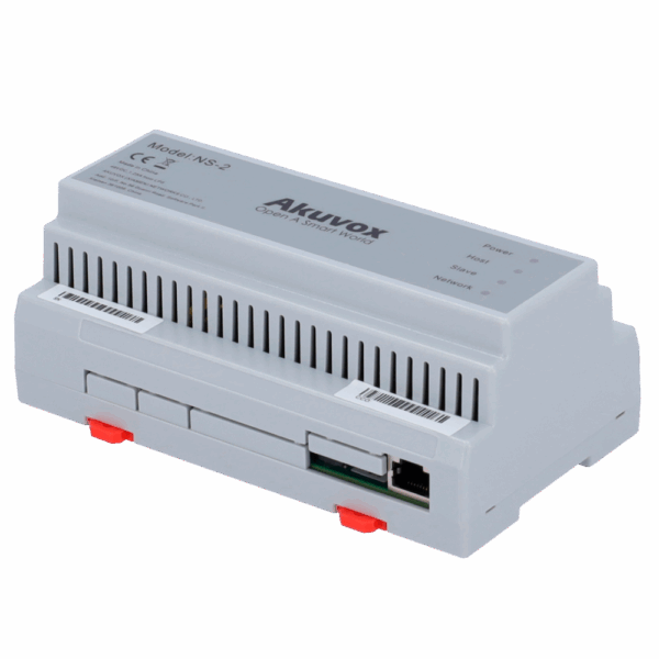 Conversor 2 hilos a IP - 6 grupos de 2 hilos - TCP/IP con RJ45 - Alimenta dispositivos de 2 hilos - Conexión de conversores en cascada - Montaje en carril DIN