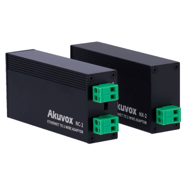Kit conversor IP a 2 hilos - 1 grupo de 2 hilos - 1 grupo TCP/IP con RJ45 | Entrada y salida PoE - Alimenta dispositivos IP mediante 2 hilos - Apto para placas y monitores - Alimentación PoE estándar