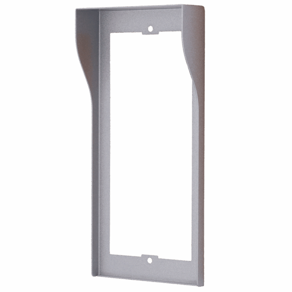 Cubierta para videoportero - Específica para Akuvox AK-R20B(K)-xB - Medidas: 230 (Al) x 110 (An) x 34 (Fo) mm - Fabricada en acero galvanizado - Visera para lluvia - Montaje encastrado