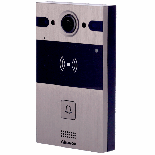 Videoportero IP en superficie - Cámara 4 Mpx gran angular | Audio bidireccional - Apertura con tarjeta EM/MF y NFC | 2 relés - PoE