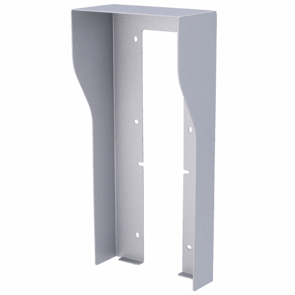 Cubierta para videoportero - Específica para Akuvox AK-R27(8)A - Medidas: 287 (Al) x 132 (An) x 68 (Fo) mm - Fabricada en acero galvanizado - Visera para lluvia - Montaje en superficie