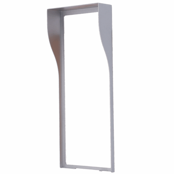 Cubierta para videoportero - Específica para Akuvox AK-R29S - Medidas: 330 (Al) x 132 (An) x 45 (Fo) mm - Fabricada en acero galvanizado - Visera para lluvia - Montaje encastrado