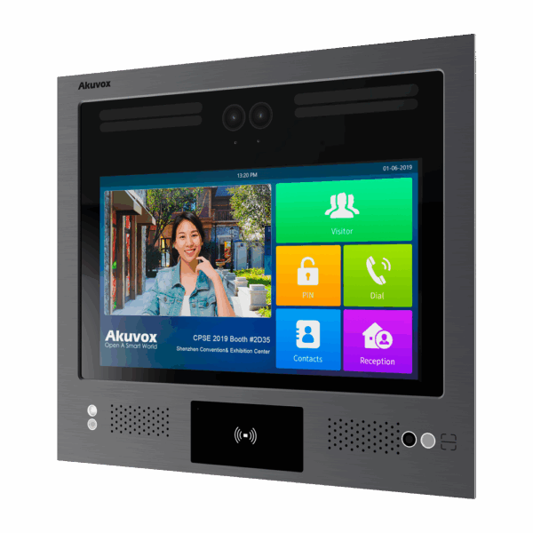 Videoportero IP antivandálico IK08 - Doble cámara 2 Mpx | Audio y vídeo bidireccional - Facial