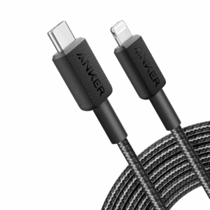 Anker - Cable USB2.0  - USB-C a Lightning - Cable de nylon trenzado - Longitud 3m - Carga rápida | Color negro