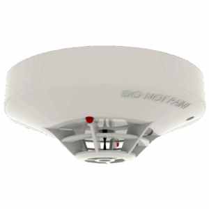 Detector térmico convencional fijo 90º - LED gemelos permiten una visualización de 360° - Detector de temperatura fija - (9.5 ~ 30 V dc) - LPCB & VdS
