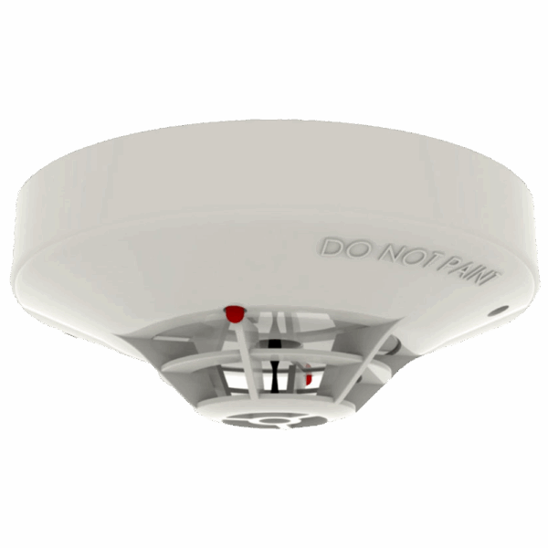 Detector térmico convencional fijo 90º - LED gemelos permiten una visualización de 360° - Detector de temperatura fija - (9.5 ~ 30 V dc) - LPCB & VdS
