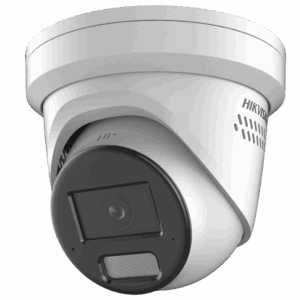 Hikvision cámara Turret IP gama PRO - Resolución 4 Megapíxel (2688x1520) - Lente 2.8mm - PoE+ | IR 30m | 2 micrófonos y altavoz - AcuSense | Face capture | Luz blanca disuasoria - Detección de movimiento 2.0
