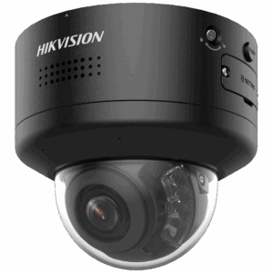 Hikvision cámara Domo IP gama PRO 4 MPx - Lente varifocal 2.8~12 mm | PTRZ motorizado - Sirena y luz disuasoria | Micrófono dual array - PoE+ | Audio | Alarmas | MicroSD - IR alcance 40m | Detección de movimiento 2.0 - AcuSense | Reconocimiento facial | IP67