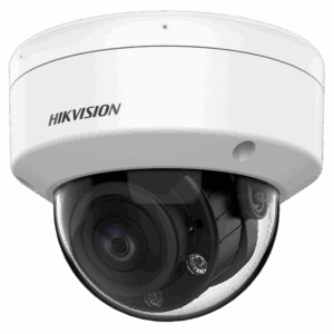 Hikvision cámara Domo HDTVI Gama PRO - Resolución 1080p (1920x1080) - Lente 2.8~12 mm - Smart IR alcance 60 m | Audio sobre Coaxial - Alimentación sobre coaxial PoC.af | Micrófono - Impermeable IP67 | Antivandálica IK10