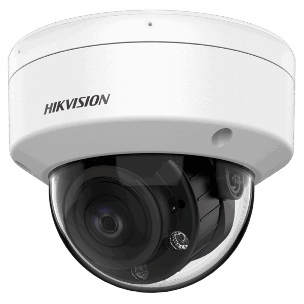 Hikvision cámara Domo HDTVI Gama PRO - Resolución 1080p (1920x1080) - Lente 2.8~12 mm - Smart IR alcance 60 m | Audio sobre Coaxial - Alimentación sobre coaxial PoC.af | Micrófono - Impermeable IP67 | Antivandálica IK10
