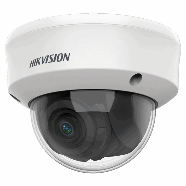 Hikvision Cámara Domo 4n1 Gama VALUE - Resolución 2 Mpx (1920x1080) - Lente varifocal 2.7~13.5 mm - Smart IR alcance 40 m - Impermeable IP67