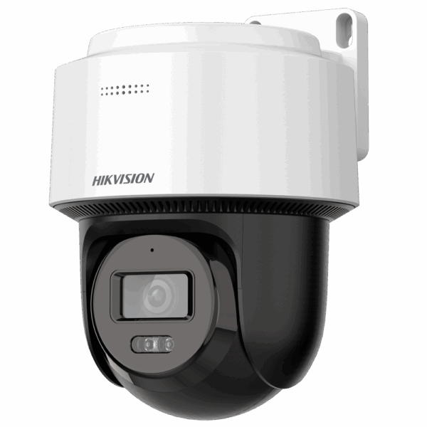 Domo Motorizado IP PT Hikvision gama VALUE - Resolución 2 Mpx (1920x1080) - Luz híbrida alcance 30 m - Micrófono y altavoz integrados - Detección de movimiento 2.0 - IP66 | MicroSD | PoE | Tamaño reducido