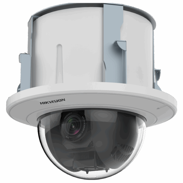 Hikvision domo motorizado IP gama PRO - Resolución 2 Mpx (1920x1080) - Lente 4.8~120 mm | Zoom óptico 25X - Alarmas | Audio | PoE+ | Face Capture - Velocidad máxima 250º/s | Tamaño reducido 5" - Encastrable | Apta para interior | IK10