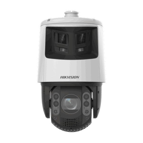 Hikvision  - Gama PRO - Cámara motorizada IP - Doble Lente (Panorámica 6Mpx + PTZ 4Mpx) - Lente 5.9~188.8 mm | 32X | AutoTracking | IP66 - PTZ IR 200m | Panorámica Luz 30m | Face Capture