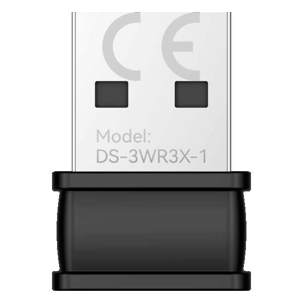 Hikvision Usb Wi-Fi6 - Wi-Fi 6  IEEE802.11ax/b/g/n - Frecuencia 2.4GHz - Hasta 20 Mbps conectado al NVR  - Plug and Play