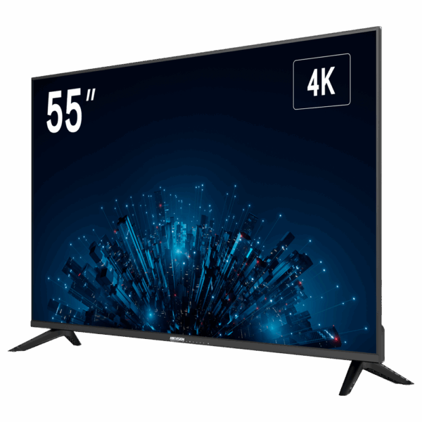 Monitor HIKVISION LED FHD 55" - Resolución 3840x2160 -  Formato 16:9  - Entradas: 3xHDMI 1xUSB