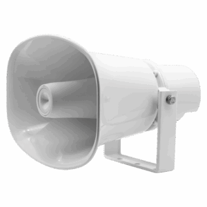 Bocina activa - Apta para exterior - Alimentación 16V/2.5A - Soporte incluido - Sensibilidad 105dB - SPL máx. 117dB