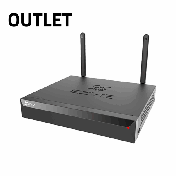 Grabador NVR WiFi EZVIZ - 8 CH vídeo / Compresión H.265 - Resolución máxima 5Mpx - Ancho de banda 100 Mbps - Salida HDMI y VGA - Admite 1 disco duro