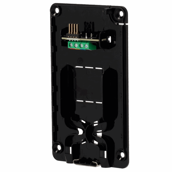 Soporte para teclado cableado - Compatible con FIBRA-KEYPAD-B - Incluye terminales de conexión - Instalación sencilla - Plástico ABS - Color negro