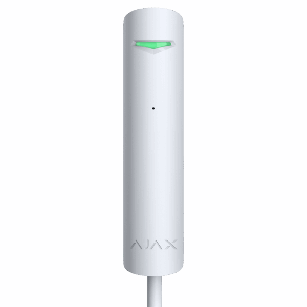 Detector de rotura de cristal - Protocolo Fibra - Certificado grado 2 - Indicador LED  - Rango de detección 9 m - 1 entrada adicional para sensor cableado NC