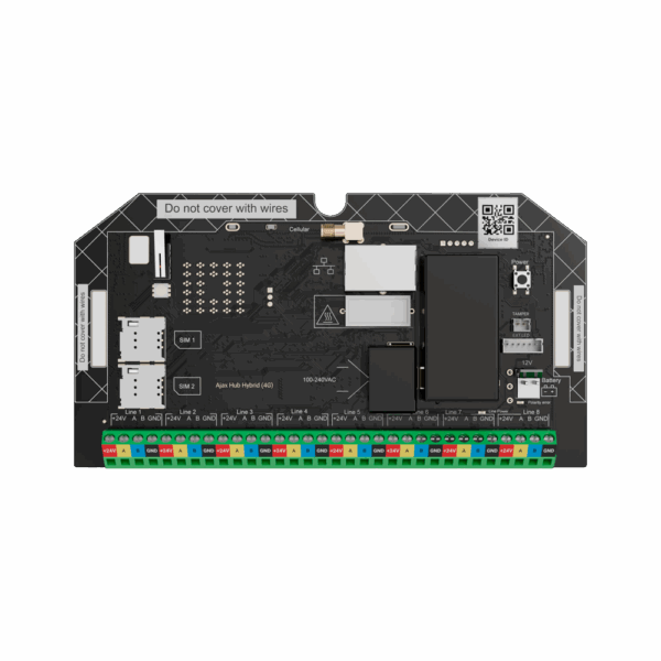 Central de alarma profesional Grado 3 - Comunicación Ethernet y dual SIM 4G - Protocolos Jeweller