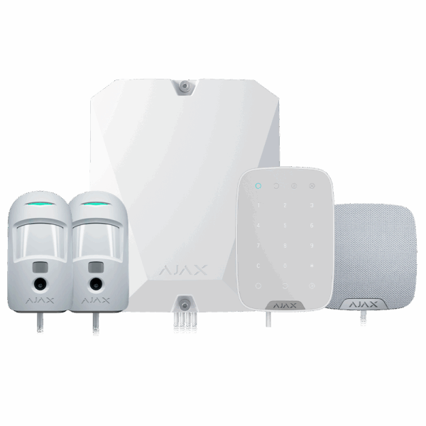 Kit de alarma profesional - Certificado Grado 2 - Comunicación Ethernet y dual SIM 2G - Protocolos Jeweller