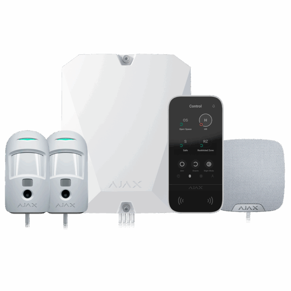 Kit de alarma profesional - Certificado Grado 2 - Comunicación Ethernet y dual SIM 4G - Protocolos Jeweller