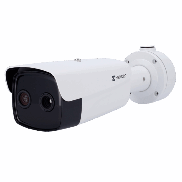 Cámara térmica IP Hikmicro TD2638 series - Sensor térmico VOx FPA 384x288 12μm |Lente 9.7mm - Sensor visible 1/2.7" CMOS | 4Mpx | Lente 6.4mm - Sensibilidad térmica ≤25mK - Rango medición temperatura -20~150ºC / ±8ºC - Protección IP67 - NEMA 4X - IK10