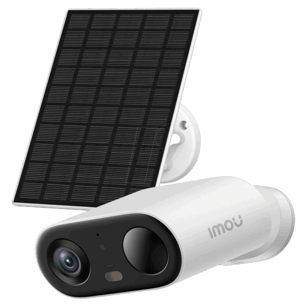 Cámara Wifi Imou 3 Megapixel - Batería 5000 mAh + Panel solar - Lente 2.8 mm / IR 15 m - Detección PIR + Humanos - Audio bidireccional / Sirena - Apta para exterior IP65