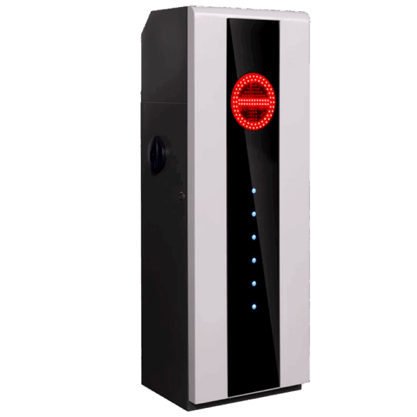 Barrera de parking de alto rendimiento - Brazo no incluido | Brazo recto (hasta 6 m) - Apertura a derechas | 10.000.000 ciclos - Indicadores LED | Modo de emergencia - Posibilidad de batería de respaldo - Apta para exterior IP54