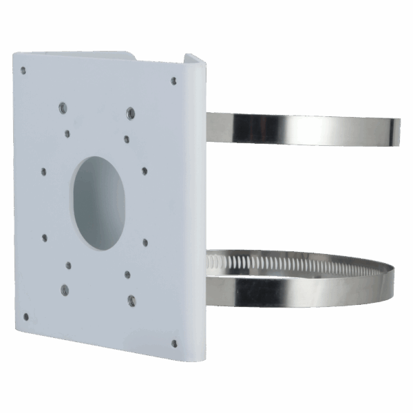 Soporte de mástiles - Apto para domos motorizadas - Aleación de aluminio - 140 mm (Al) x 130