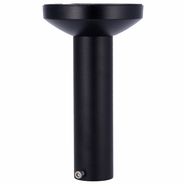 Soporte techo - Altura 240 mm - Apto para uso en exterior - Color negro - Compatible con XSECURITY - Pasador de cables