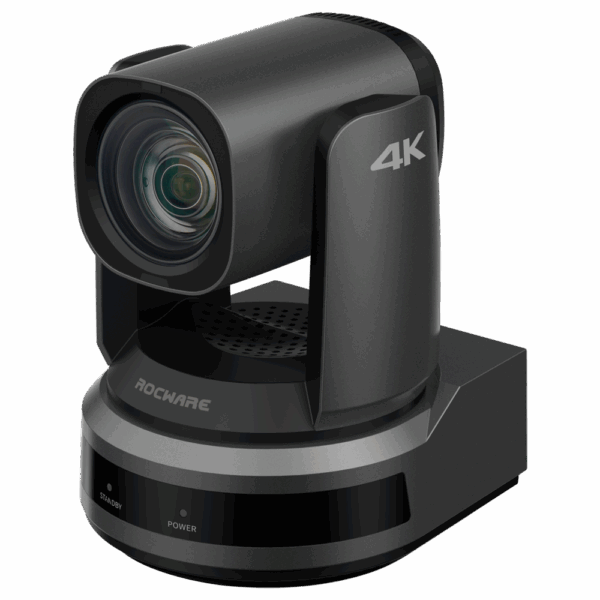 Cámara PTZ - Resolución 4K - Ángulo de visión 80.8º - Zoom óptico 12X - Encuadre automático - PoE+