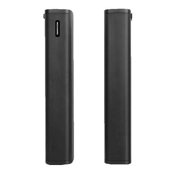 Pareja de altavoces - Tipo columna - Activo - Diseño elegante - Para salas medianas/grandes