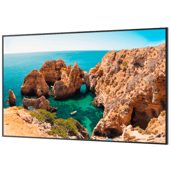 Monitor SAFIRE DLED 75" 4K  - Resolución 3840x2160 - Android 14 - Múltiples entradas / salidas - Uso intensivo 24/7 - Soporte a pared incluido
