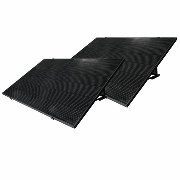 TSUN Kit Solar Pop Up - 2 paneles Full Black 420W - Microinversor 800W - Soporte para instalación en suelo - Conexión WiFi - Permite conectar hasta 11 kits juntos