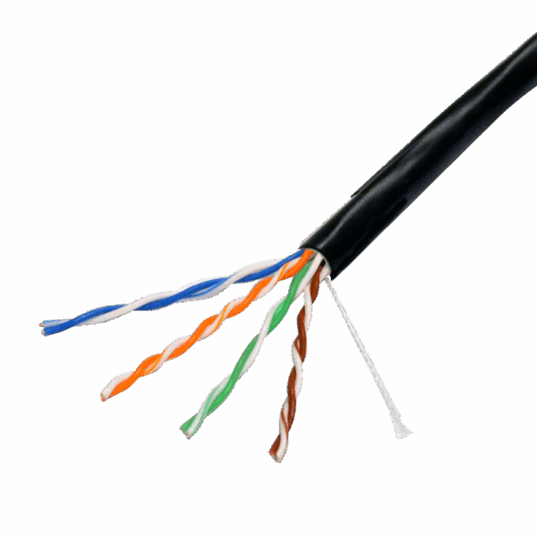 Cable UTP Safire - Categoría 6 - Cumple con 90m Fluke test - Conductor CCA - Cubierta especial para exterior