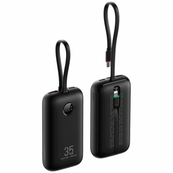 VEGER Power bank con pantalla LCD - Capacidad 10000mAh - Entradas USB-C