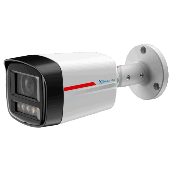 X-Security Cámara IP Bullet Wizcolor - 4 Megapíxel (2688x1520) | Sensor 1/1.8" F1.0 - Lente 2.8mm / Led blanco 50m - WDR 120dB | Micrófono integrado - WizSense