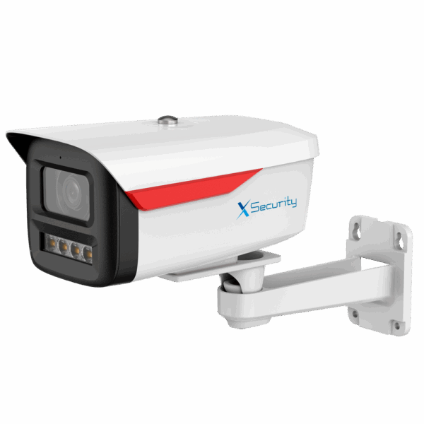 X-Security Cámara IP Bullet con soporte Wizcolor - 4 Megapíxel (2688x1520) | Sensor 1/1.8" F1.0 - Lente 3.6mm / Led blanco 50m - WDR 120dB | Micrófono integrado - WizSense