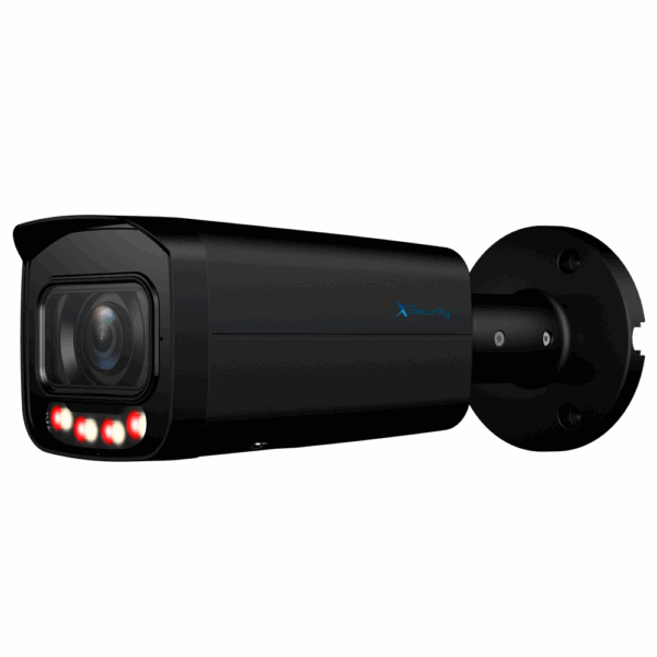 X-Security Cámara IP Bullet - 8 Megapíxel  (3840x2160) - Lente Motorizada 2.7~13.5 mm - WDR 120dB | Dual Light (IR 60m y Luz Blanca 60m) - WizSense