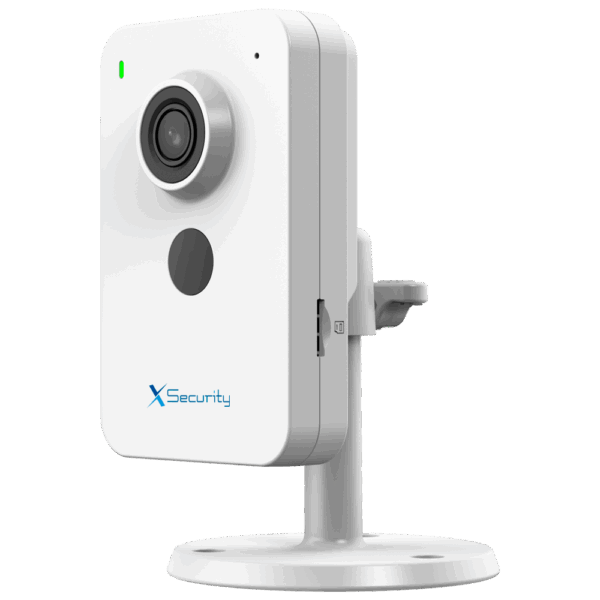 Cámara Cubo IP X-Security  - 4 Megapixel (2560x1440) - Lente 2.8 mm | Detección de humano y vehículo - IR LED 30m | Micrófono y altavoz incorporado - Wi-Fi 6 | Slot para tarjeta micro SD | PoE - Impermeable IP67