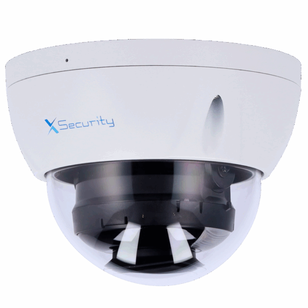 X-Security Cámara IP Dome - 8 Megapíxel  (3840×2160) - Lente fija 2.8mm - WDR 120dB | Dual Light(IR 30m y Luz Blanca 30m) - WizSense