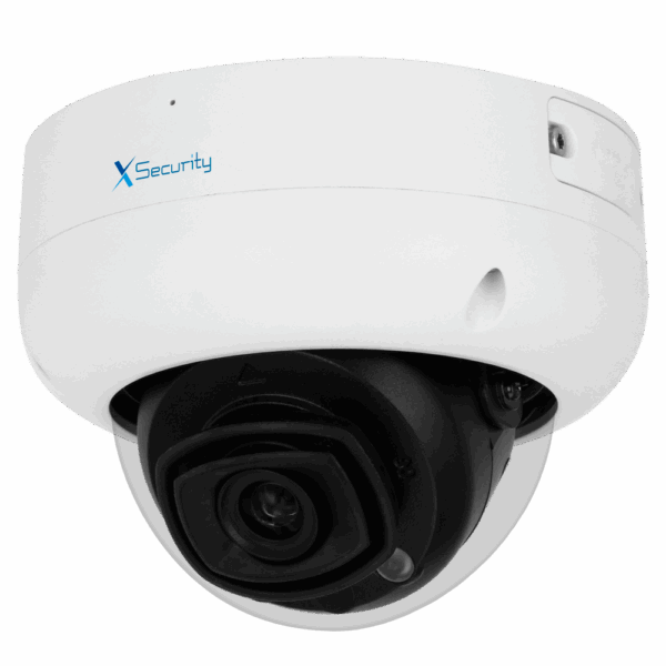 X-Security Cámara IP Turret  - 4 Megapíxel (2688x1520) - Lente 2.8 mm -  IR 50 m | Alarmas | Audio | Micrófono integrado - IV | SMD | Conteo de personas | Mapa de calor - MicroSD | IP67 | IK10 | PoE | Salida HDMI